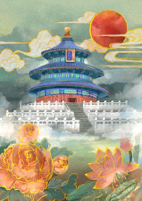 《书画里的中国》第三季直播：美院学子天坛写生，笔墨间对话古今建筑传奇