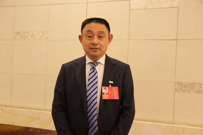 湖北省人大代表，武汉木兰花乡旅游发展有限公司董事长葛天才。受访者供图