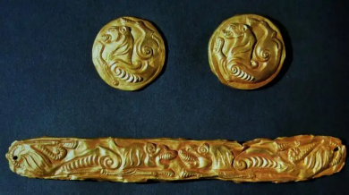 新疆博物馆镇馆之宝“虎纹圆金牌”，8月1日将在觅塔平台发行数字藏品​