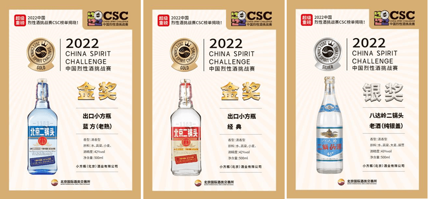小方瓶酒业旗下产品荣获多项国内外赛事荣誉
