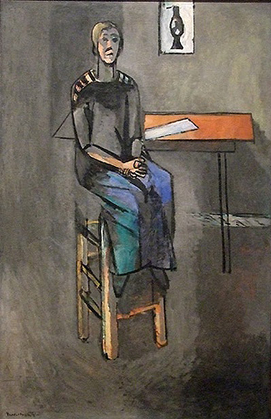 马蒂斯，《高凳上的女人》，1914年