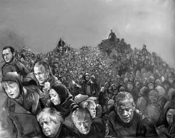 叙利亚艺术家阿卜杜拉·奥马利《脆弱》系列作品